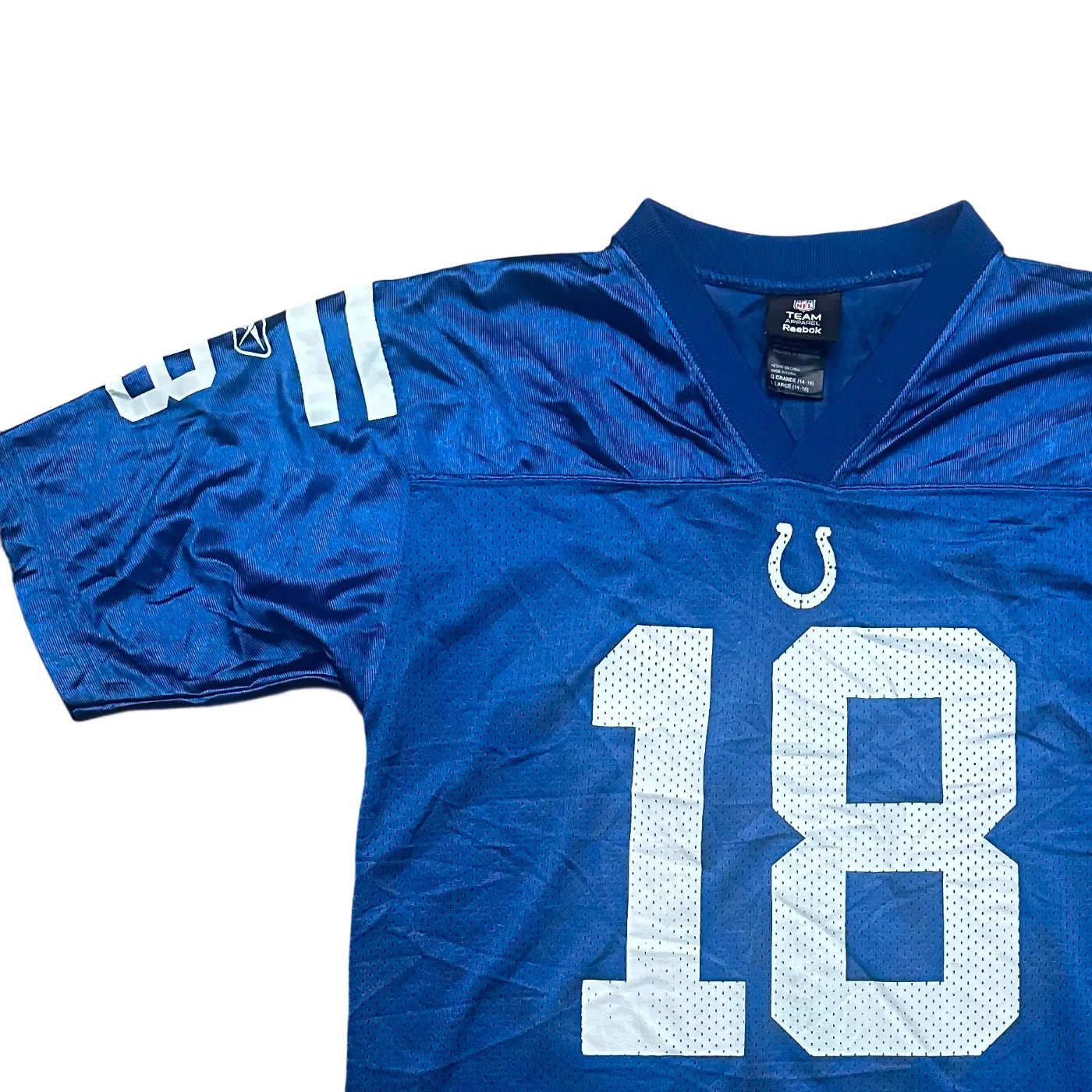 Reebok Kids Indianapolis Colts #18 – NFL (Peyton Manning) Jersey Blue Age 14-16Y