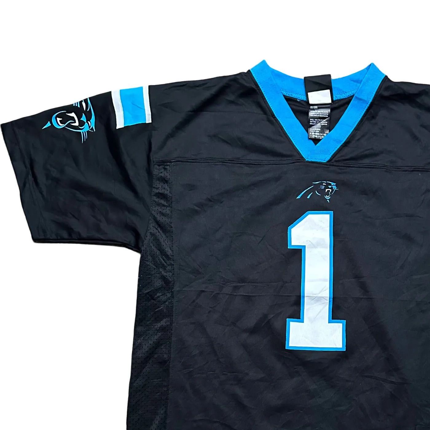 NFL Team Apparel Kids Carolina Panthers #1 – NFL (Cam Newton) Jersey Multicolour Age 14-16Y