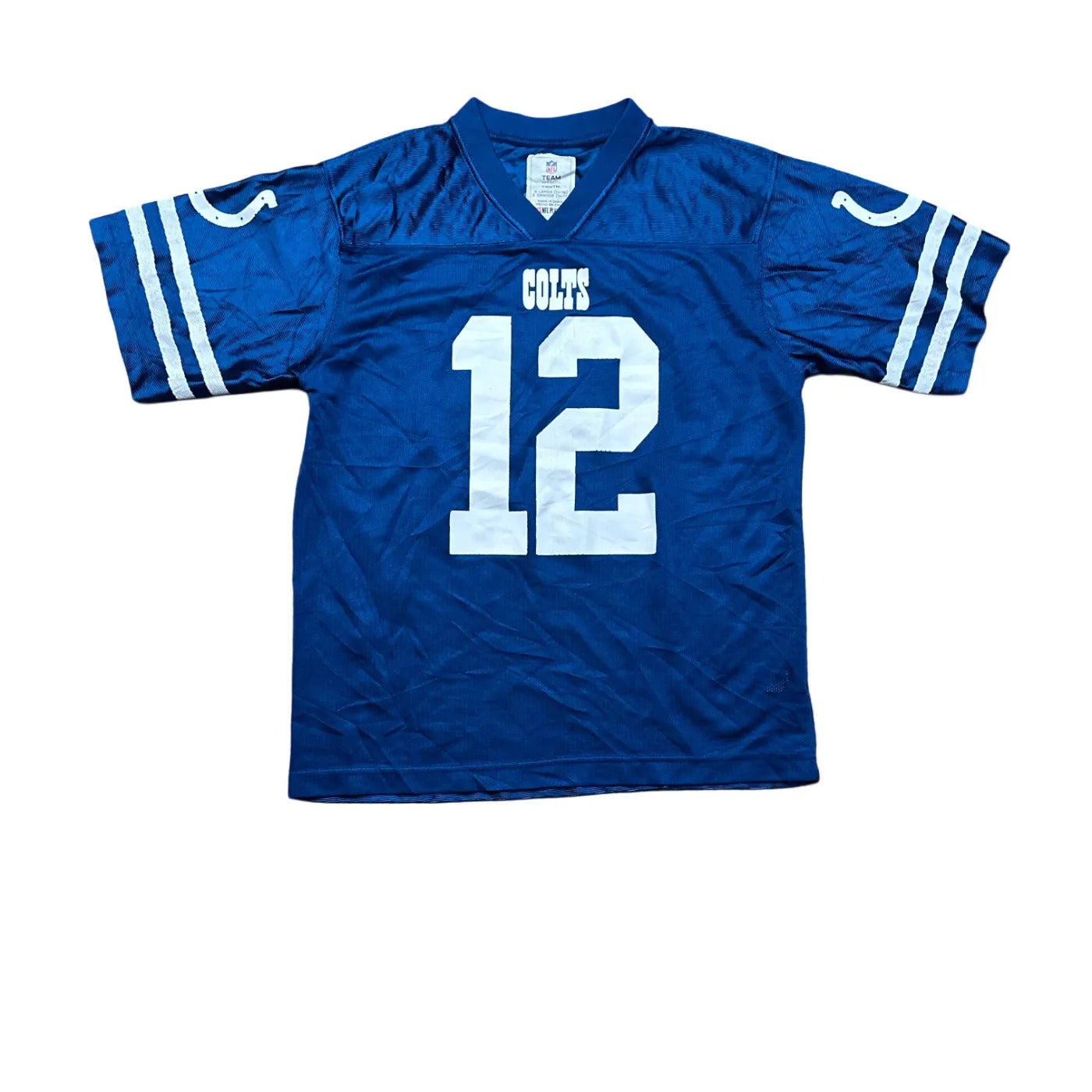 NFL Team Apparel Kids Indianapolis Colts #12 – NFL (Andrew Luck) Jersey Blue Age 14-16Y