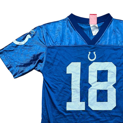 NFL Team Apparel Kids Indianapolis Colts #18 – NFL (Peyton Manning) Jersey Blue Age 14-16Y