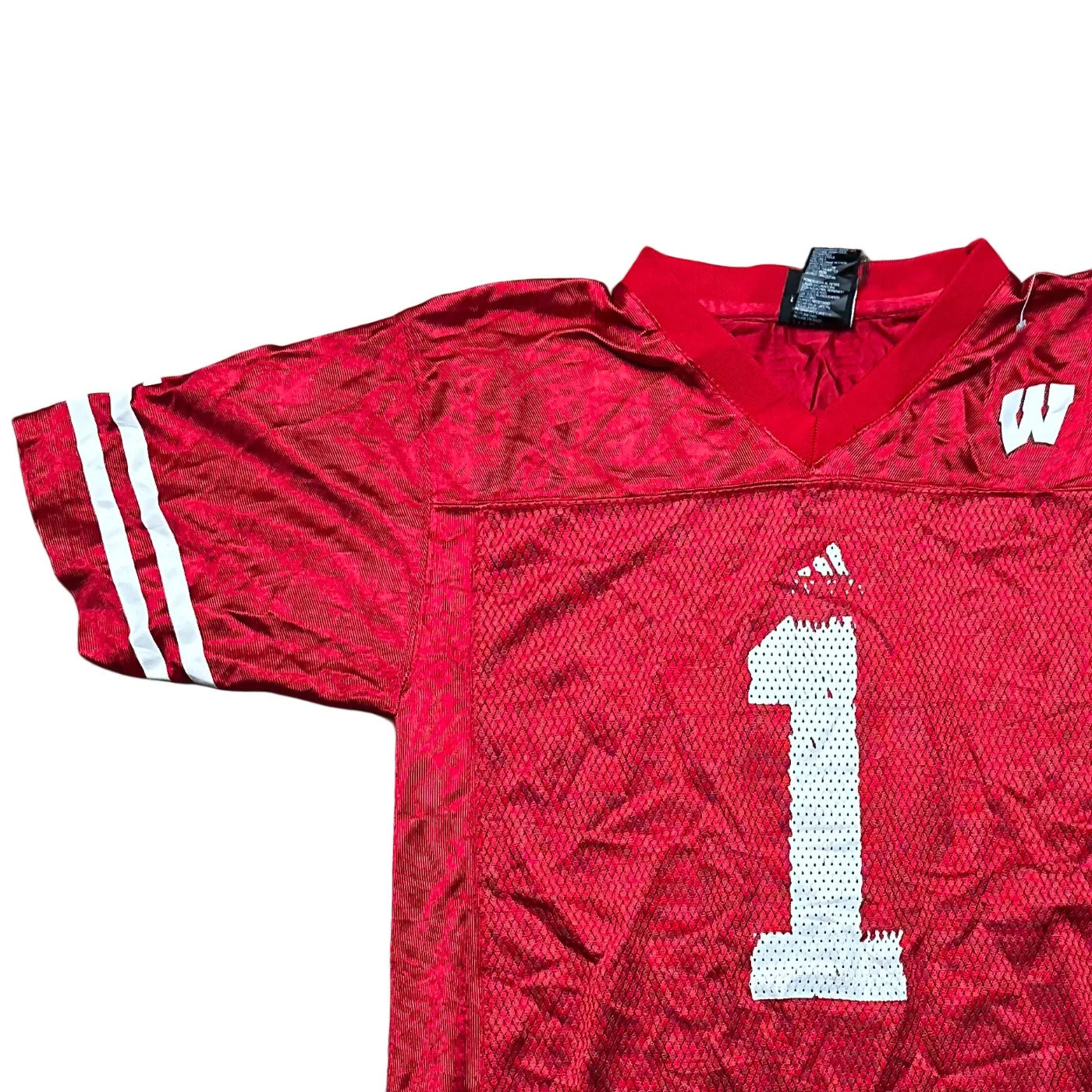 Adidas Kids Wisconsin Badgers #1 – NCAA College Football Jersey Red Age 14-16Y