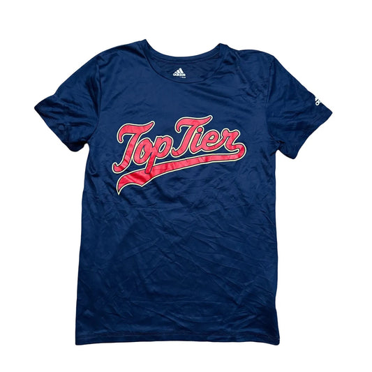 Adidas Kids Adidas Top Tier Graphic Tee T-Shirt Blue Age 14-16Y