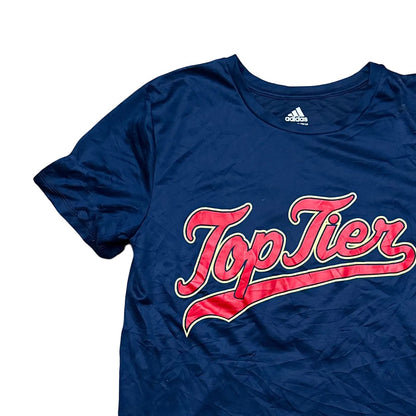 Adidas Kids Adidas Top Tier Graphic Tee T-Shirt Blue Age 14-16Y