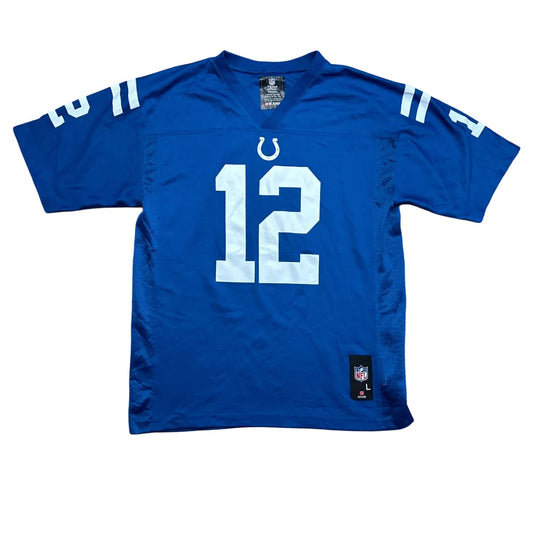 NFL Team Apparel Kids Indianapolis Colts #12 – NFL (Andrew Luck) Jersey Blue Age 14-16Y