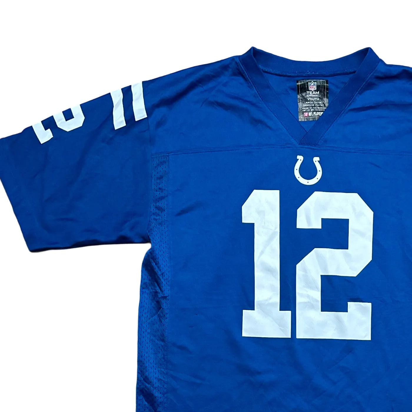 NFL Team Apparel Kids Indianapolis Colts #12 – NFL (Andrew Luck) Jersey Blue Age 14-16Y