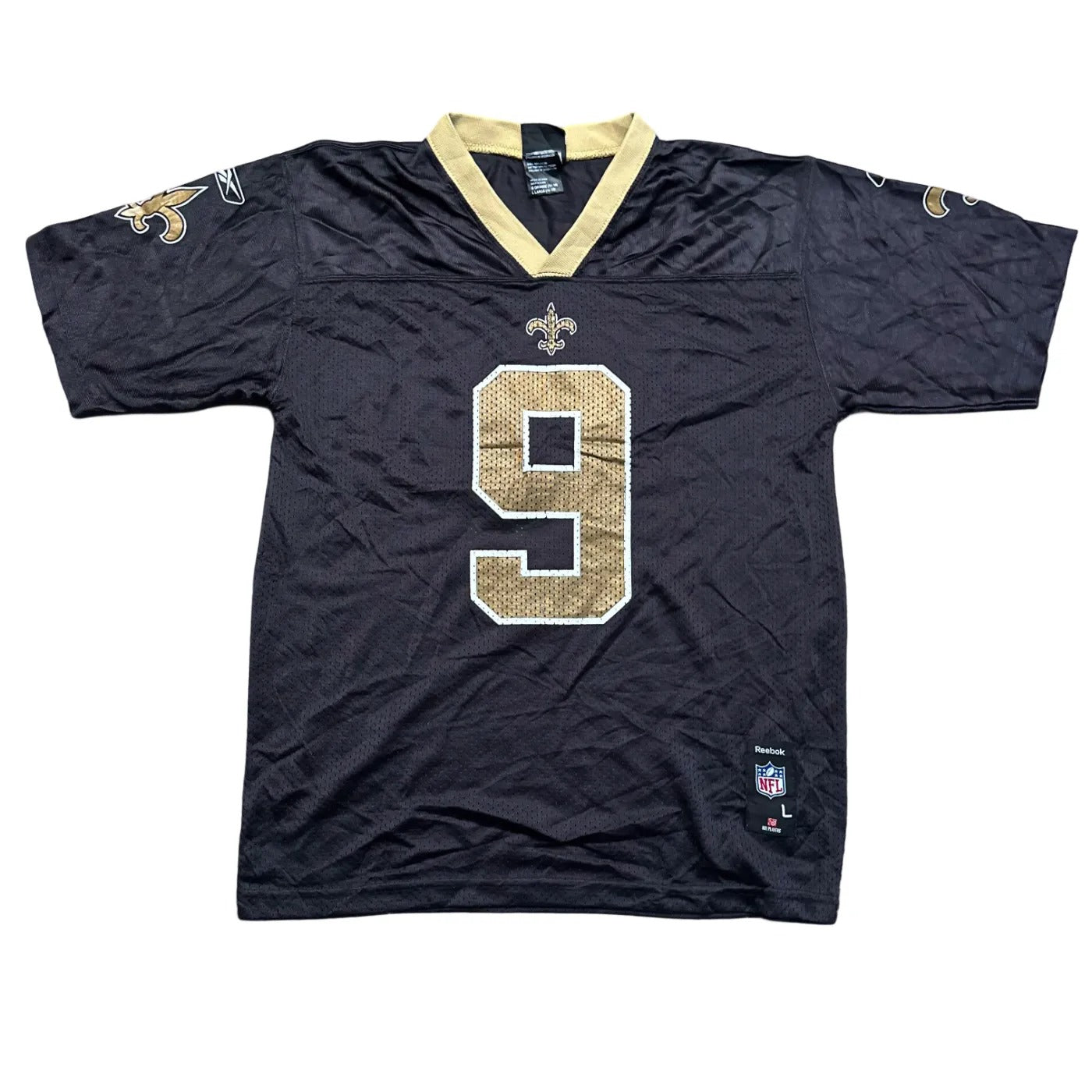 Reebok Kids New Orleans Saints #9 – NFL (Drew Brees) Jersey Black Age 14-16Y