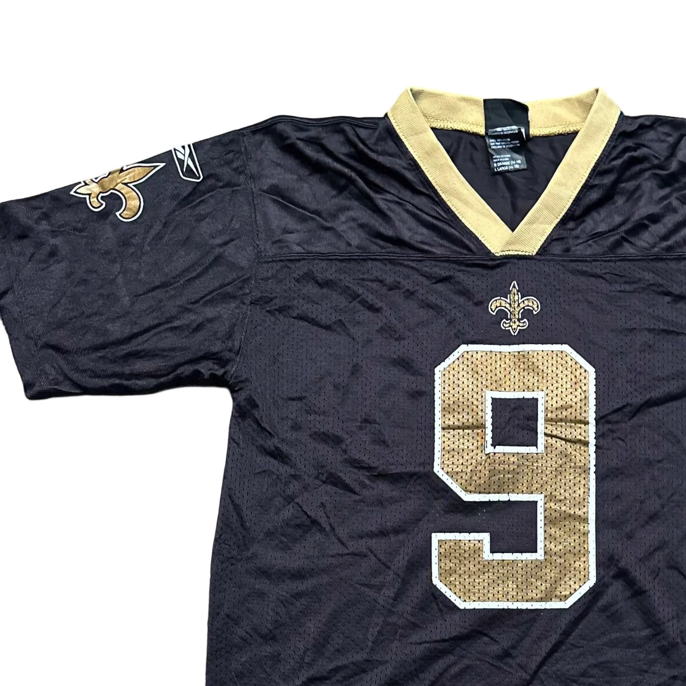 Reebok Kids New Orleans Saints #9 – NFL (Drew Brees) Jersey Black Age 14-16Y
