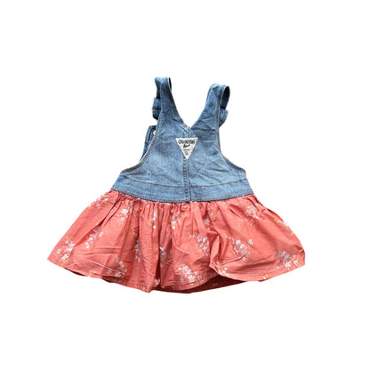 Oshkosh Kids Girls Floral Dress Dungarees Multicolour Age 12M