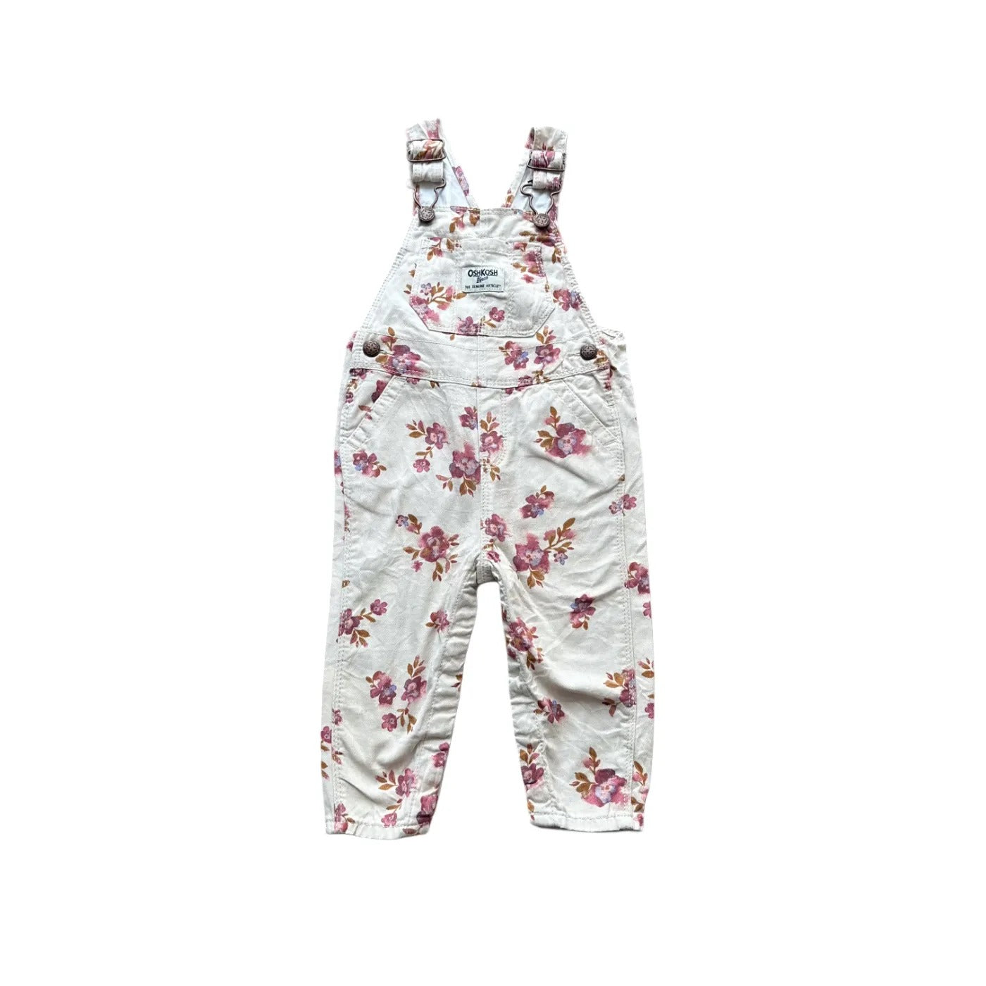Oshkosh Kids Girls Floral Print Dungarees Multicolour Age 12M