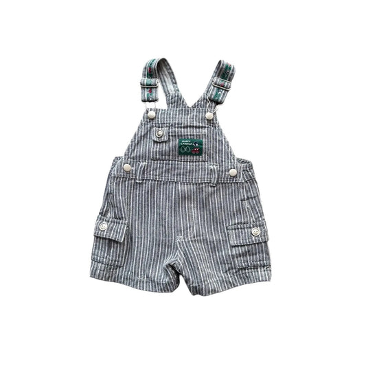 Happy Camper Kids Stripe Shortall Dungarees Multicolour Age 12M