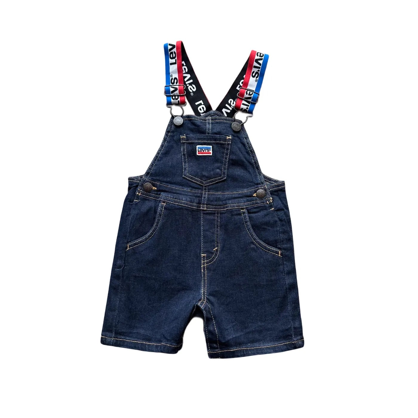 Levi’s Kids Denim Shortall Dungarees Blue Age 12-18M