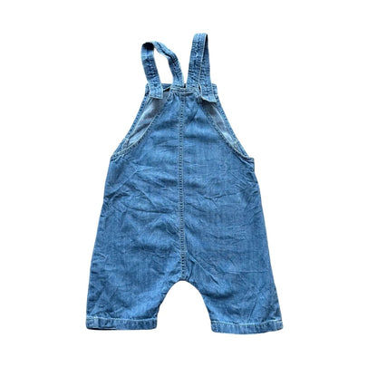 Disney Kids Girls Denim HM Collab Dungarees Blue Age 18-24M