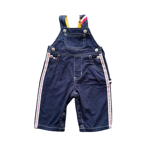 Tommy Hilfiger Kids Logomania Dungarees Blue Age 3-6M