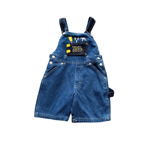 KHQ Kids Sportwear Shortall Dungarees Blue Age 3T