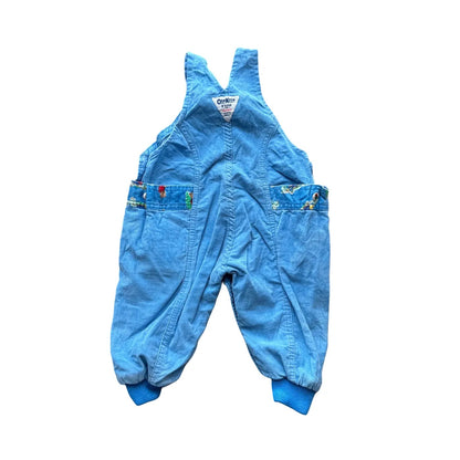 Oshkosh Kids Rare Corduroy Dungarees Blue Age 18M