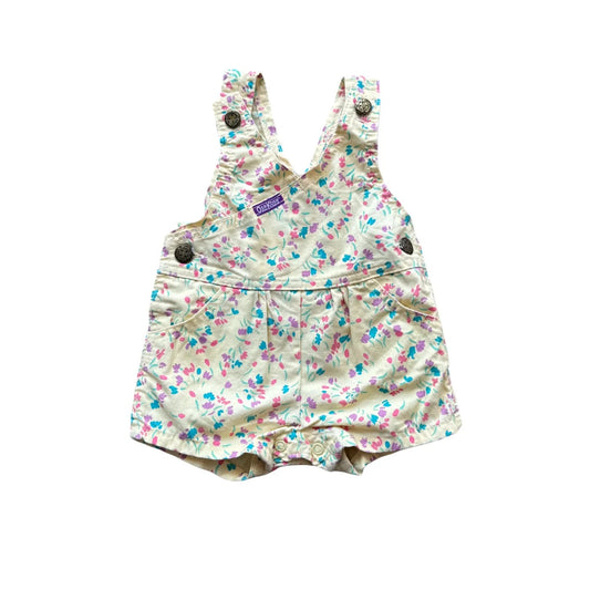 Oshkosh Kids Girls Floral Shortall Dungarees Multicolour Age 3-6M