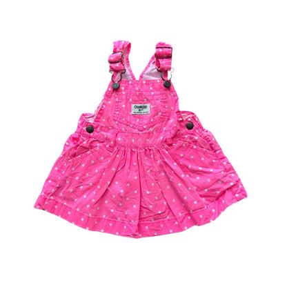 Oshkosh Kids Girls Polka Dots Dress Dungarees Pink Age 9M