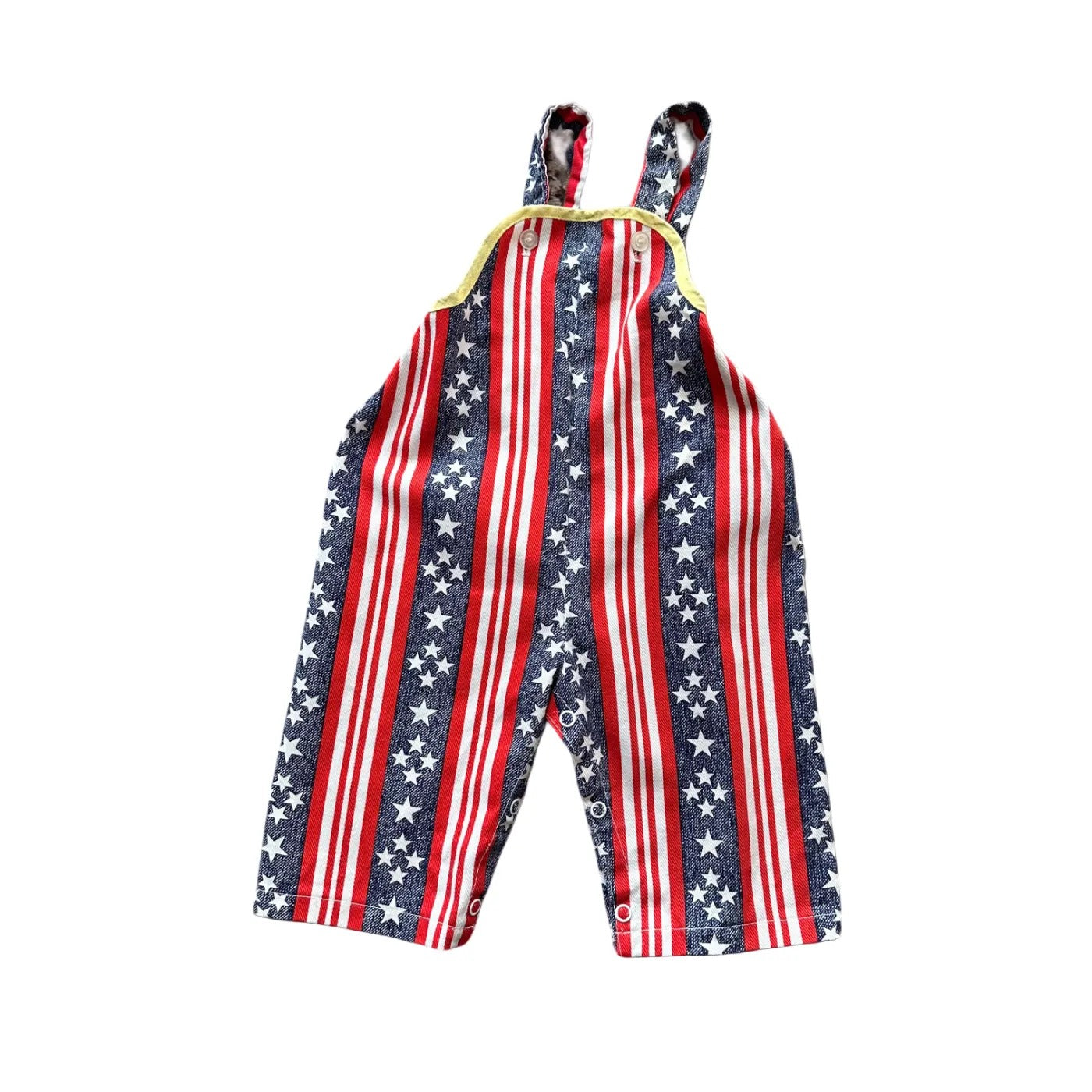 Unbranded Kids Flag Print Dungarees Multicolour Age 12-18M