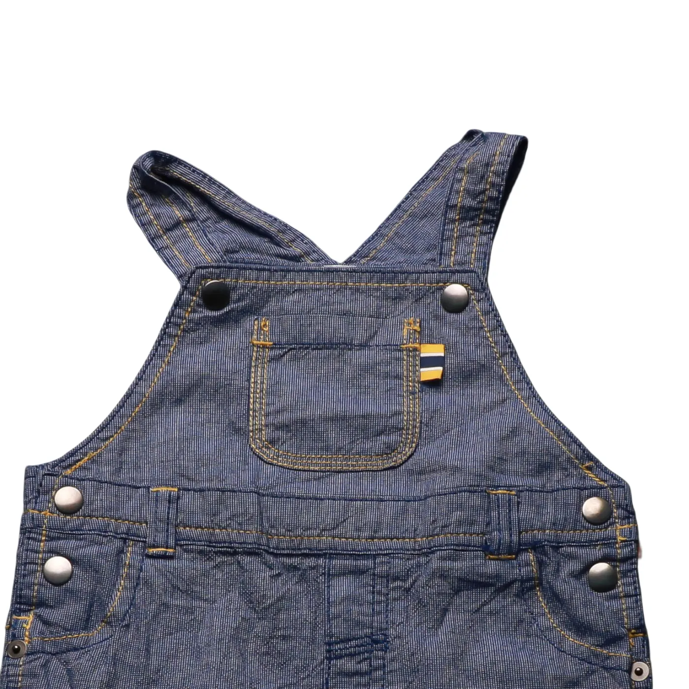 Unbranded Kids Shortall Dungarees Blue Age 18M