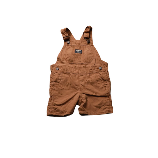 OshKosh Kids Shortall Dungarees Brown Age 18M