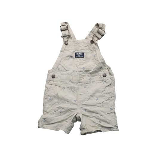 OshKosh Kids Shortall Dungarees Brown Age 18M