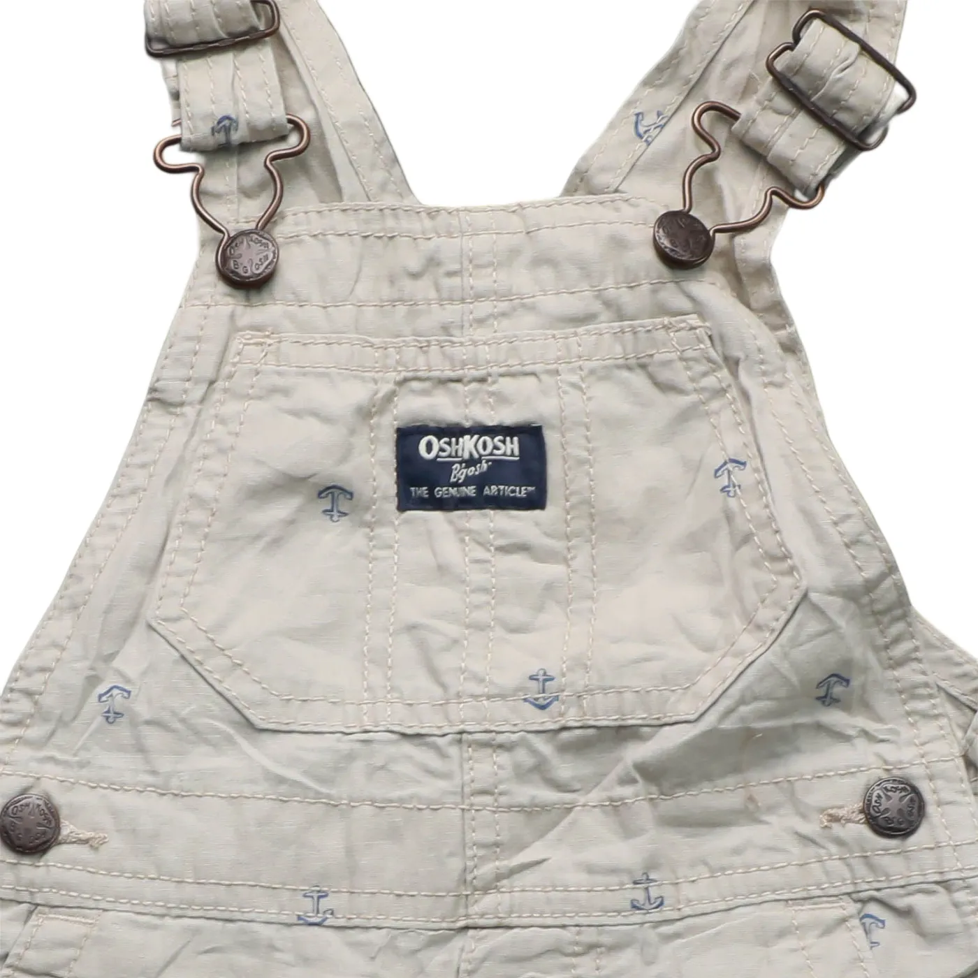 OshKosh Kids Shortall Dungarees Brown Age 18M