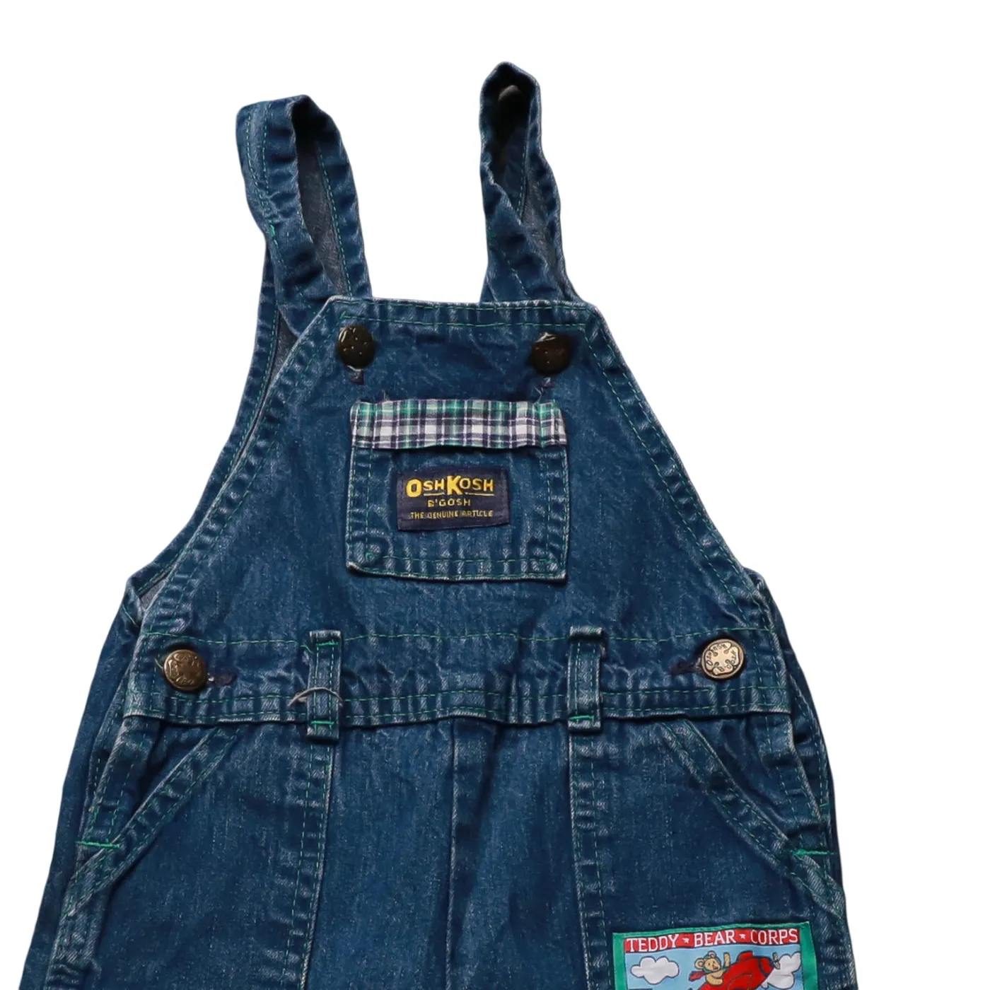OshKosh Kids Bear Corps Print Dungarees Blue Age 24M