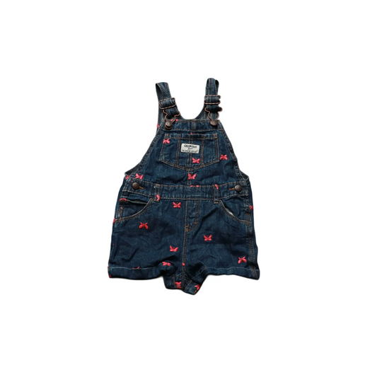 OshKosh Kids Butterfly Embroidery Dungarees Blue Age 24M