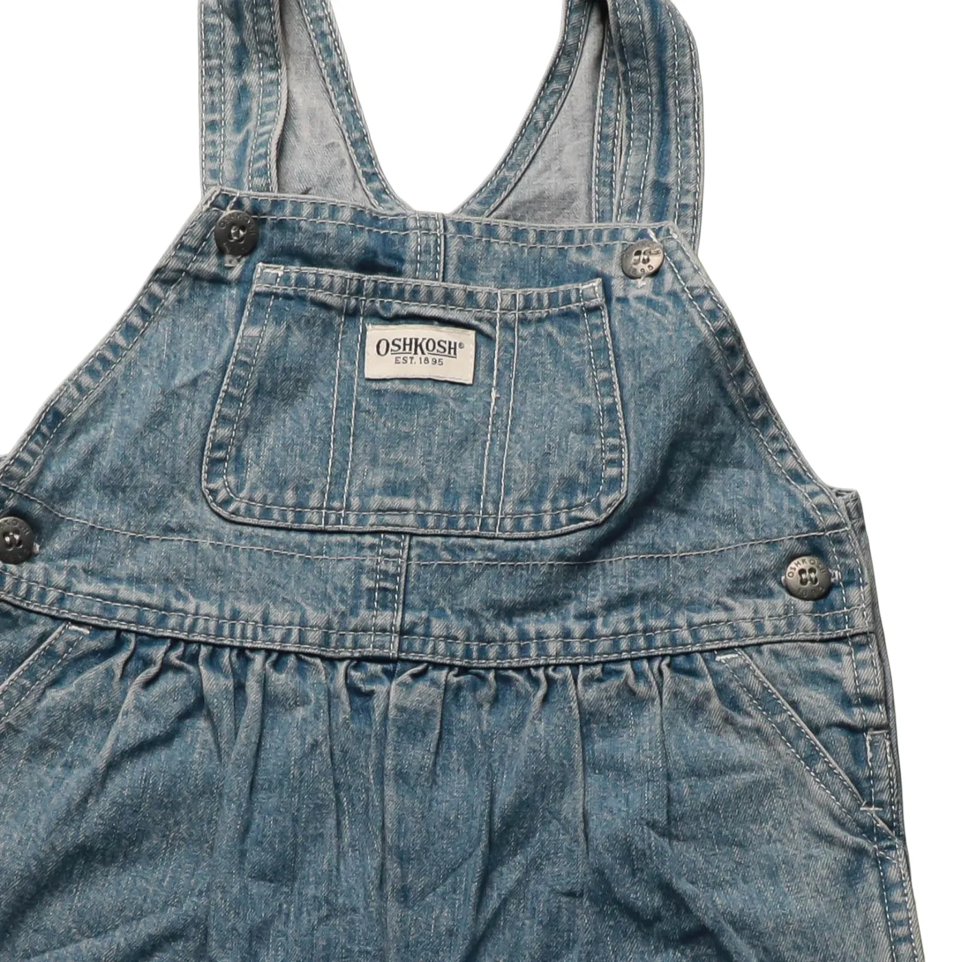 OshKosh Kids Shortall Dungarees Blue Age 24M