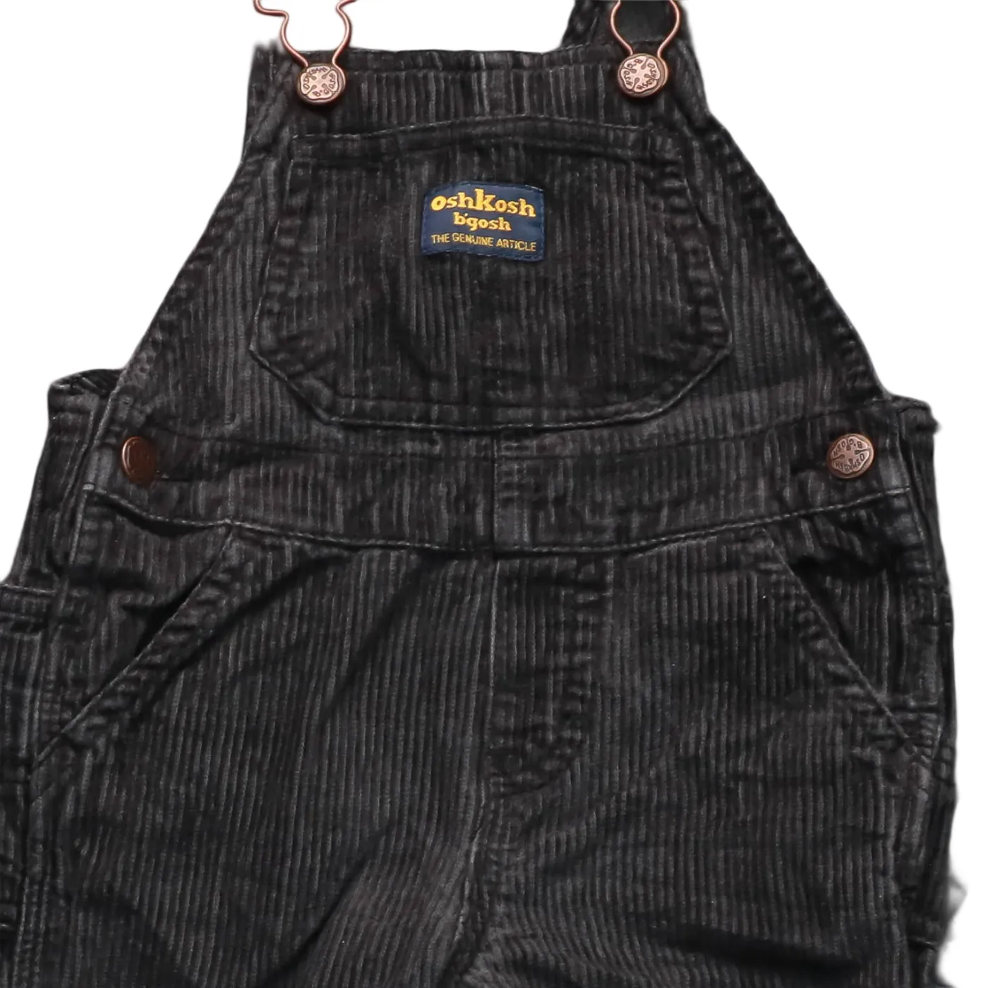 OshKosh Kids Corduroy Dungarees Black Age 18M