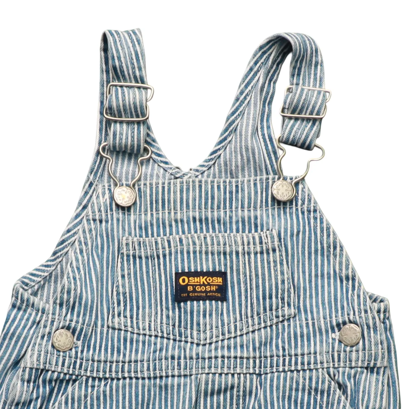OshKosh Kids Stripe Shortall Dungarees Blue Age 18M