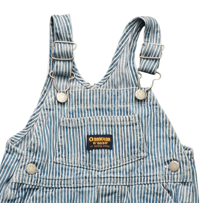 OshKosh Kids Stripe Shortall Dungarees Blue Age 18M