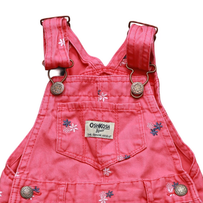 OshKosh Kids Shortall Dungarees Pink Age 18M