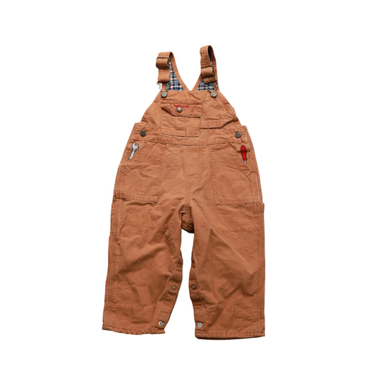 OshKosh Kids Workwear Dungarees Brown Age 18M