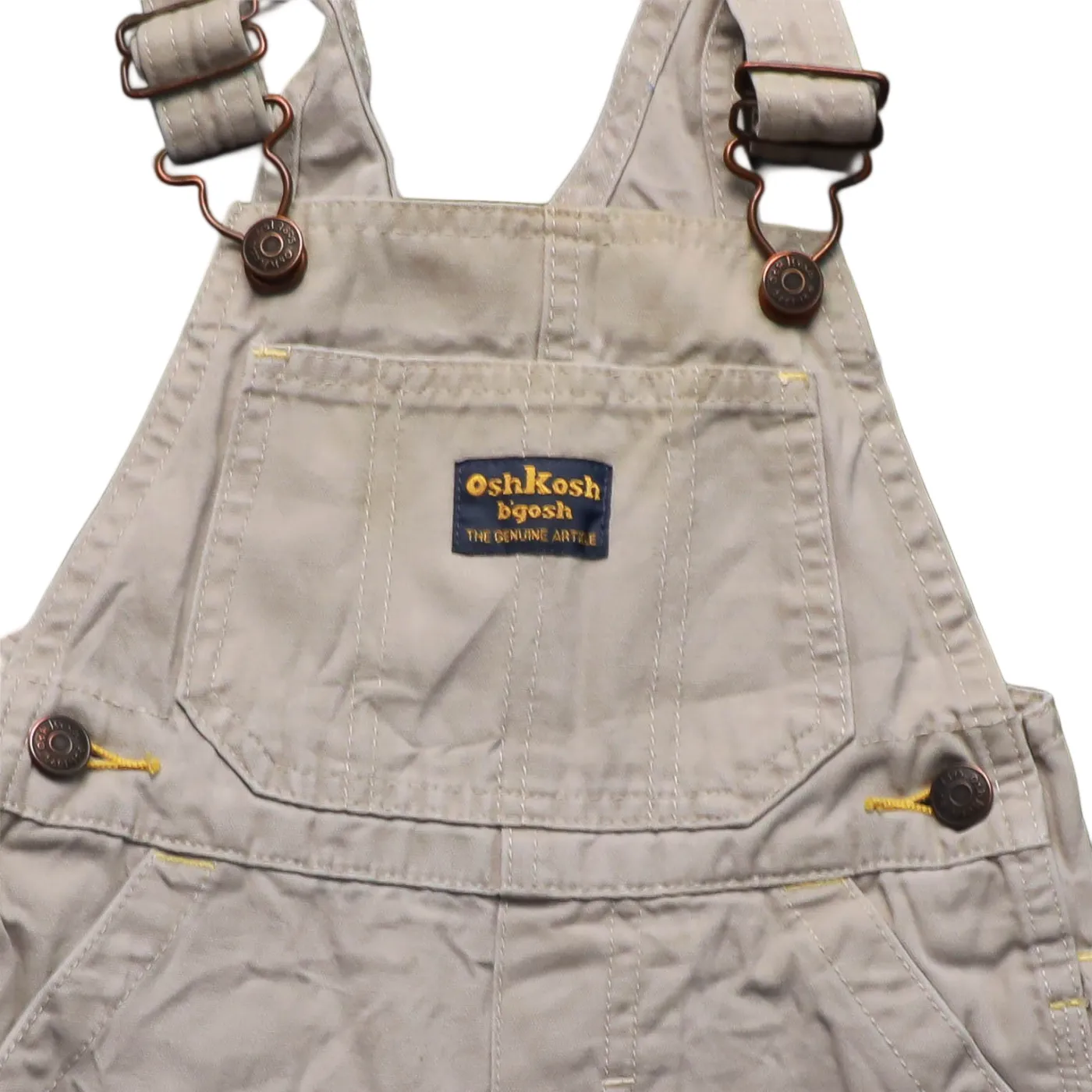 OshKosh Kids Shortall Dungarees Beige Age 18M