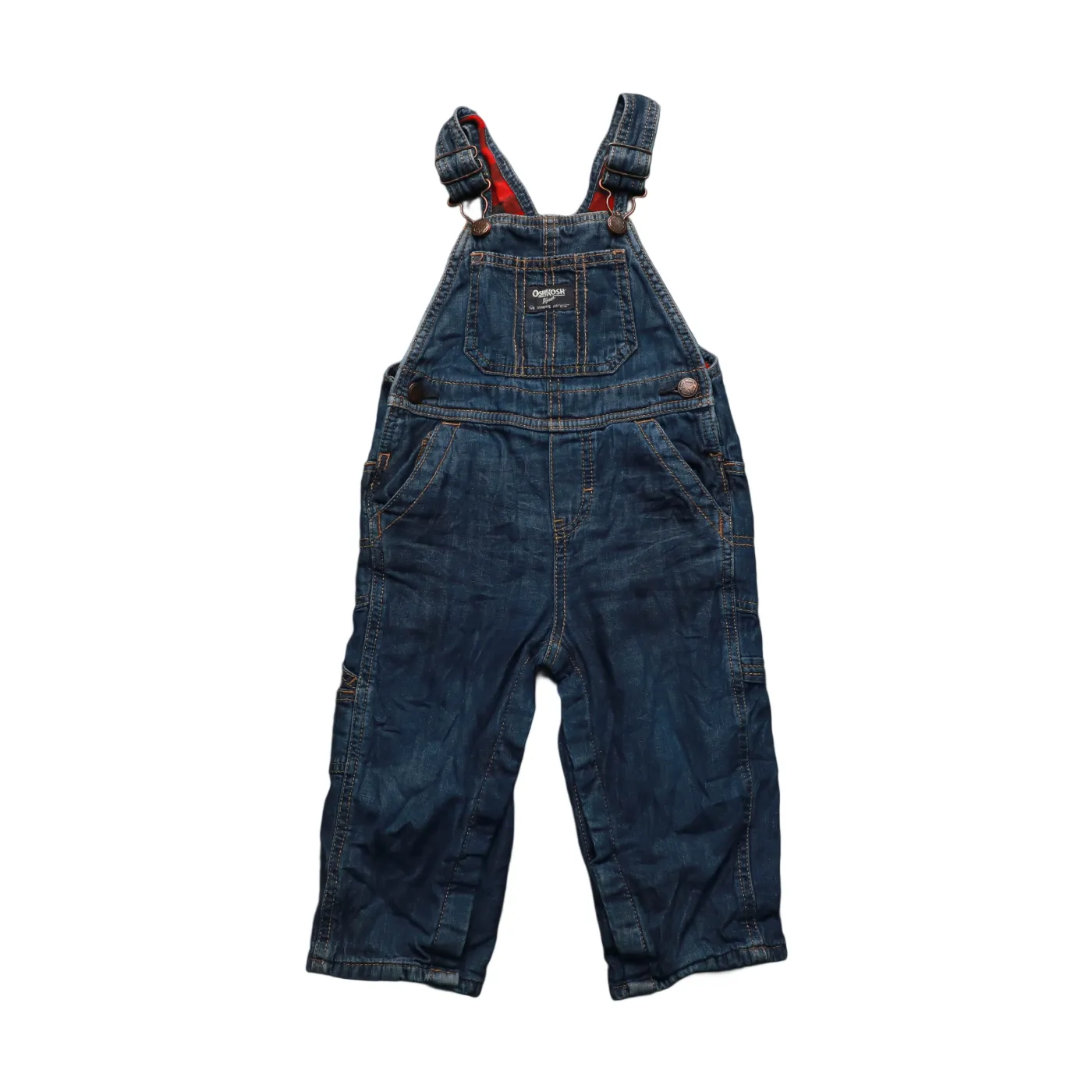 OshKosh Kids Padded Dungarees Blue Age 18M