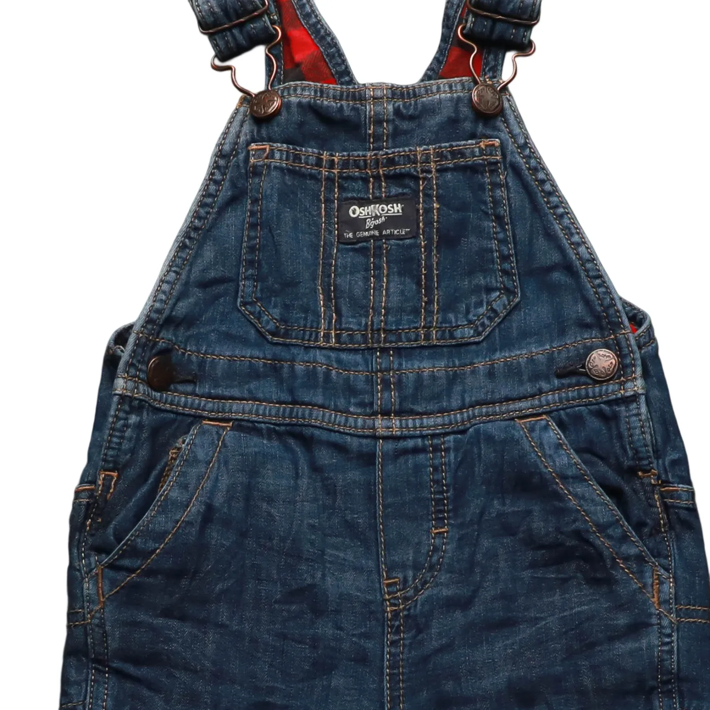 OshKosh Kids Padded Dungarees Blue Age 18M