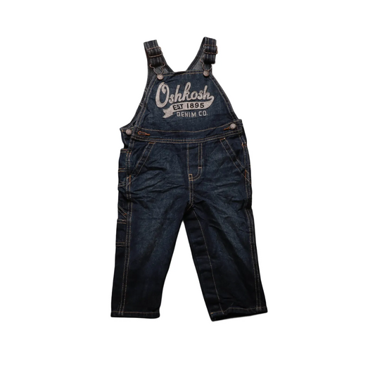 OshKosh Kids Big Logo Dungaree Blue Age 18M