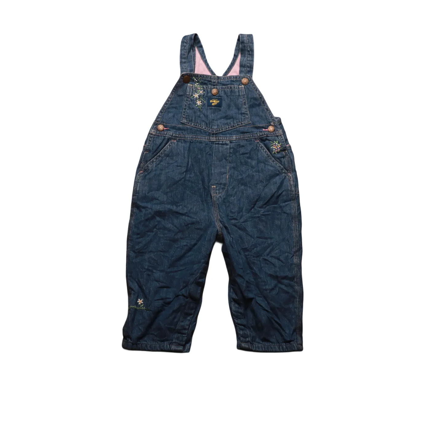 OshKosh Kids Embroidered Dungaree Blue Age 18M