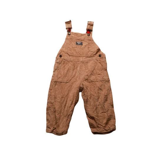 OshKosh Kids Corduroy Dungaree Brown Age 18M