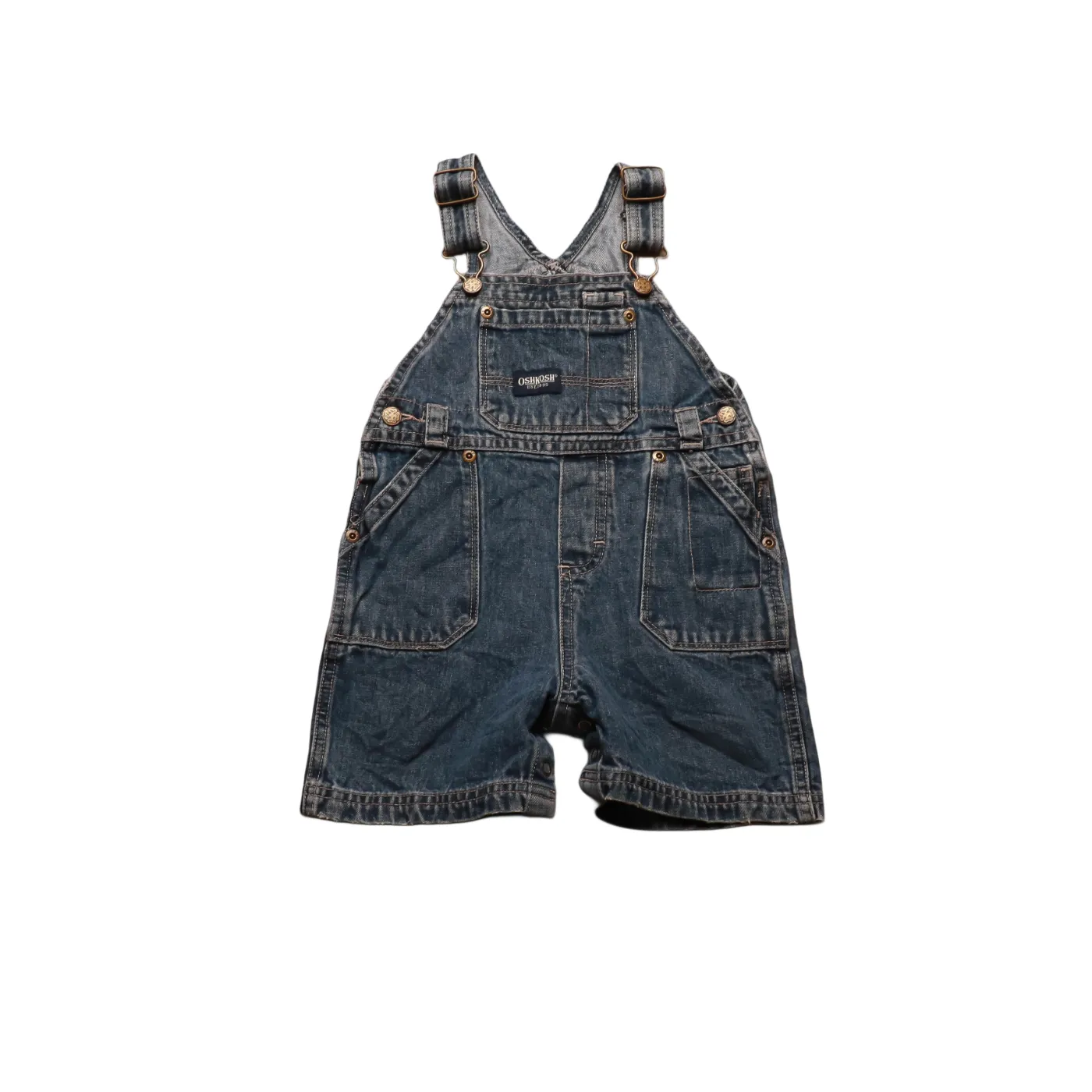 OshKosh Kids Shortall Dungaree Blue Age 18M