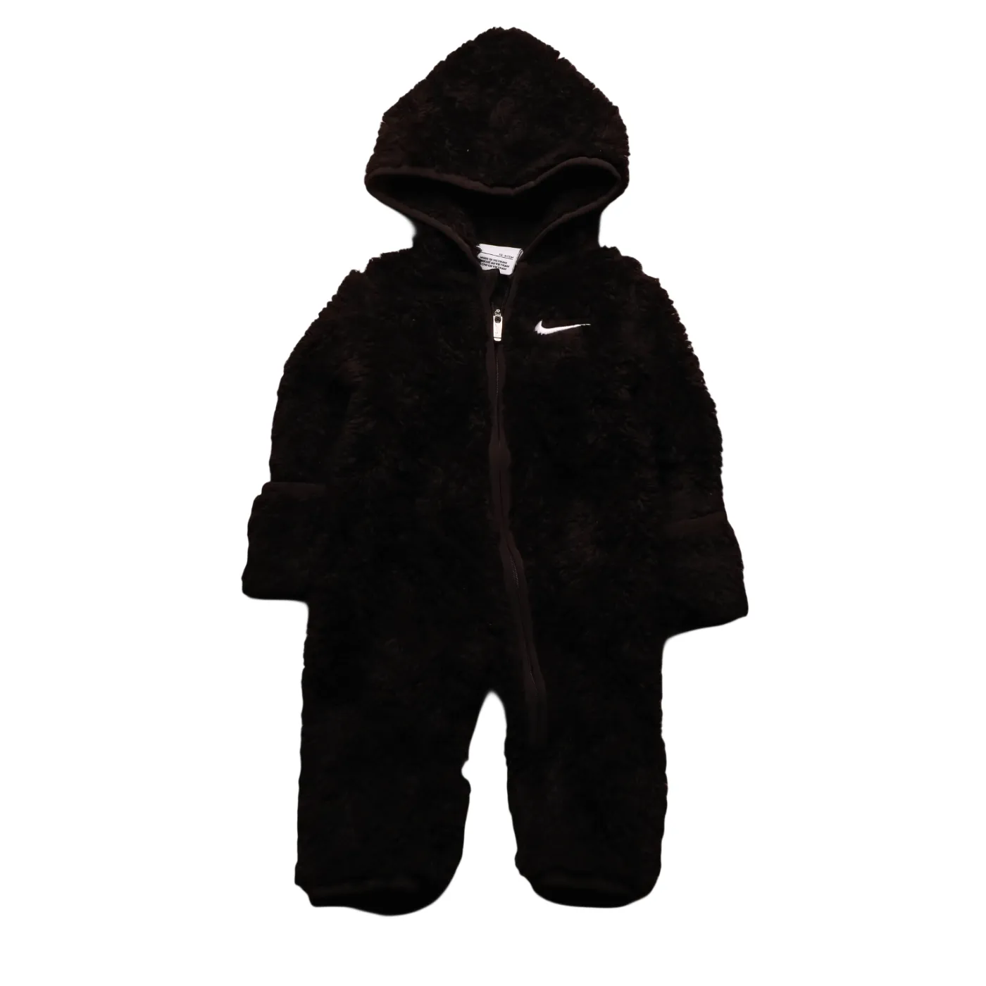 Nike Kids Fleece Onesie Black Age 3M