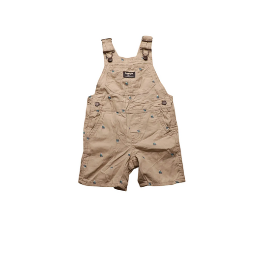 OshKosh Kids Shortall Dungaree Brown Age 18M