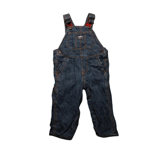 OshKosh Kids Padded Dungaree Blue Age 18M