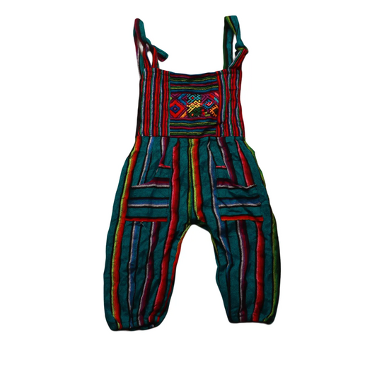 Unbranded Kids Boho Dungaree Multicolour Age 3-6M
