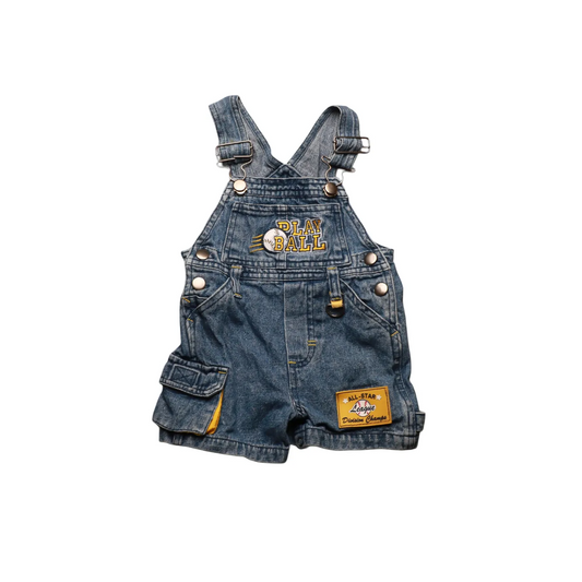Unbranded Kids League Dungaree Blue Age 3-6M