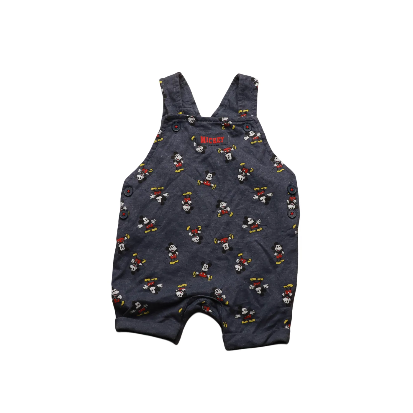 Mickey Kids  Dungaree Blue Age 0-3M