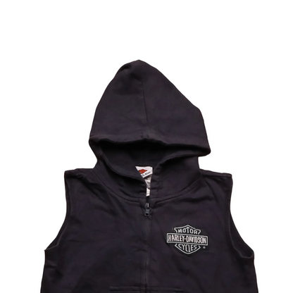 Harley Davidson Kids Sleeveless  Hoodie Blue Age 12M
