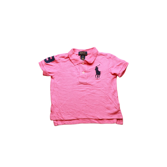 Ralph Lauren Kids Polo T-Shirt Pink Age 12M