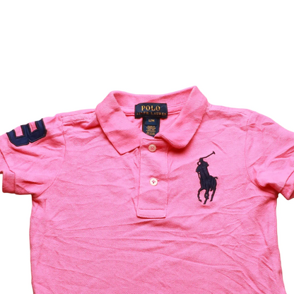 Ralph Lauren Kids Polo T-Shirt Pink Age 12M